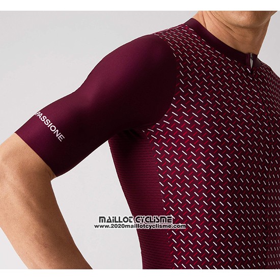 2019 Maillot Ciclismo La Passione Rouge Manches Courtes et Cuissard